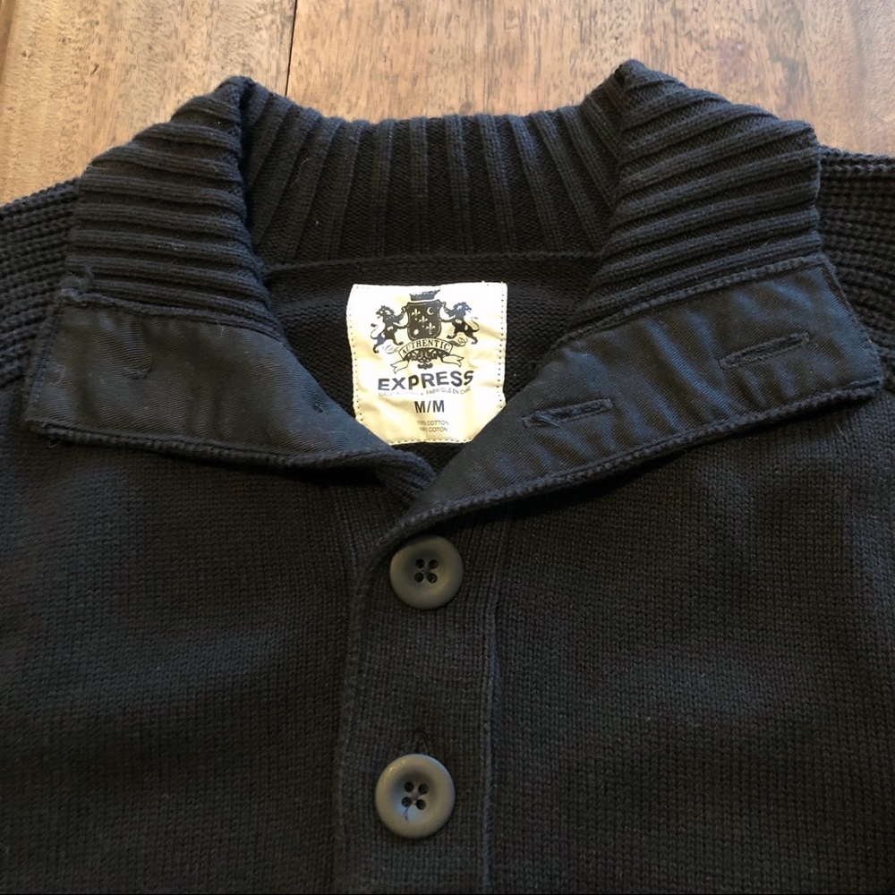Express Men’s Black Sweater - Picture 3 of 4